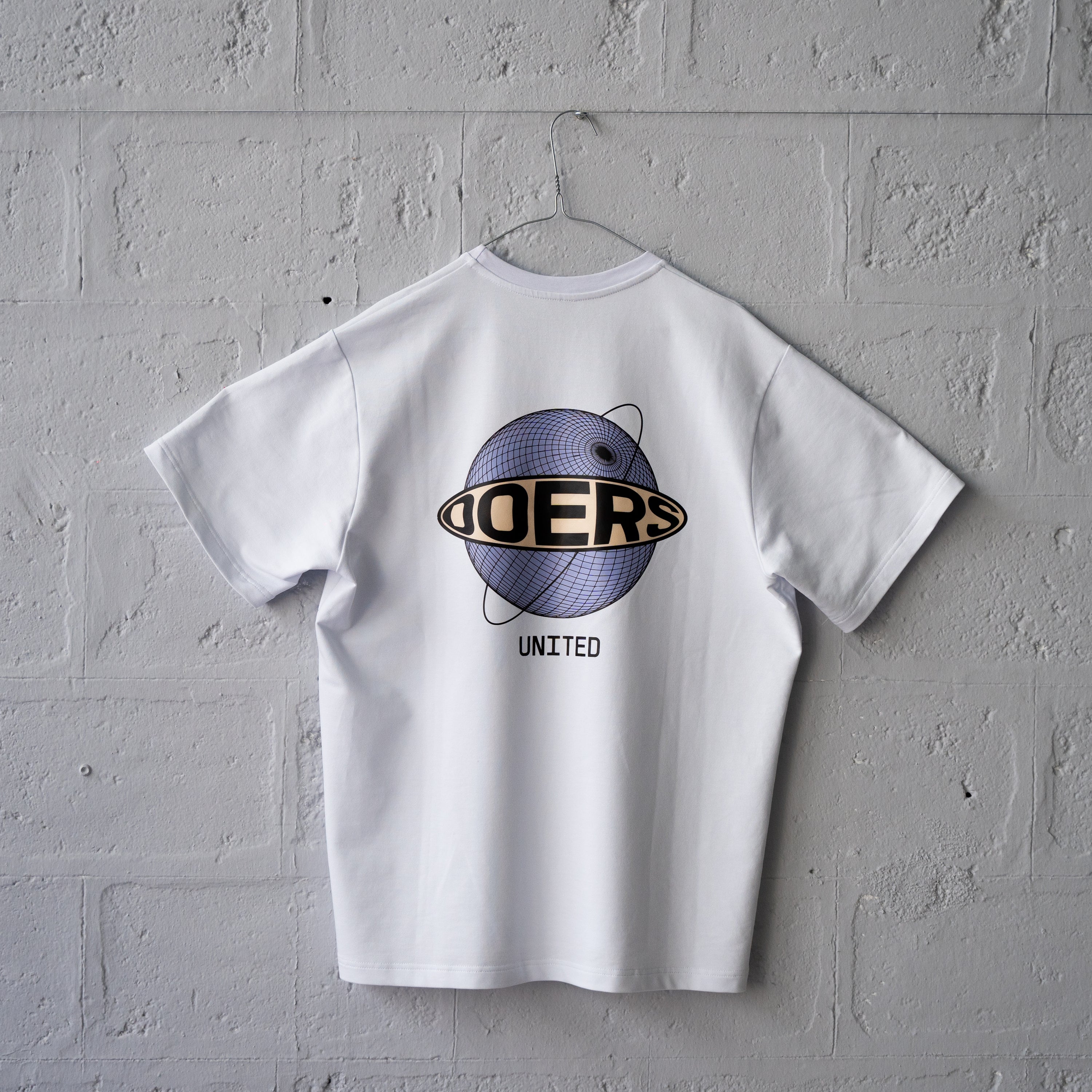 Doers United Globe White Unisex T-Shirt